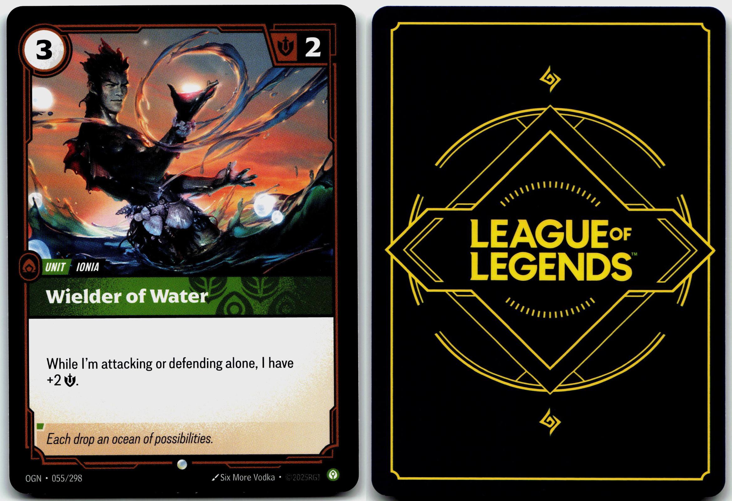 055/298 Wielder of Water Foil Riftbound Organized Play Promotional Cards