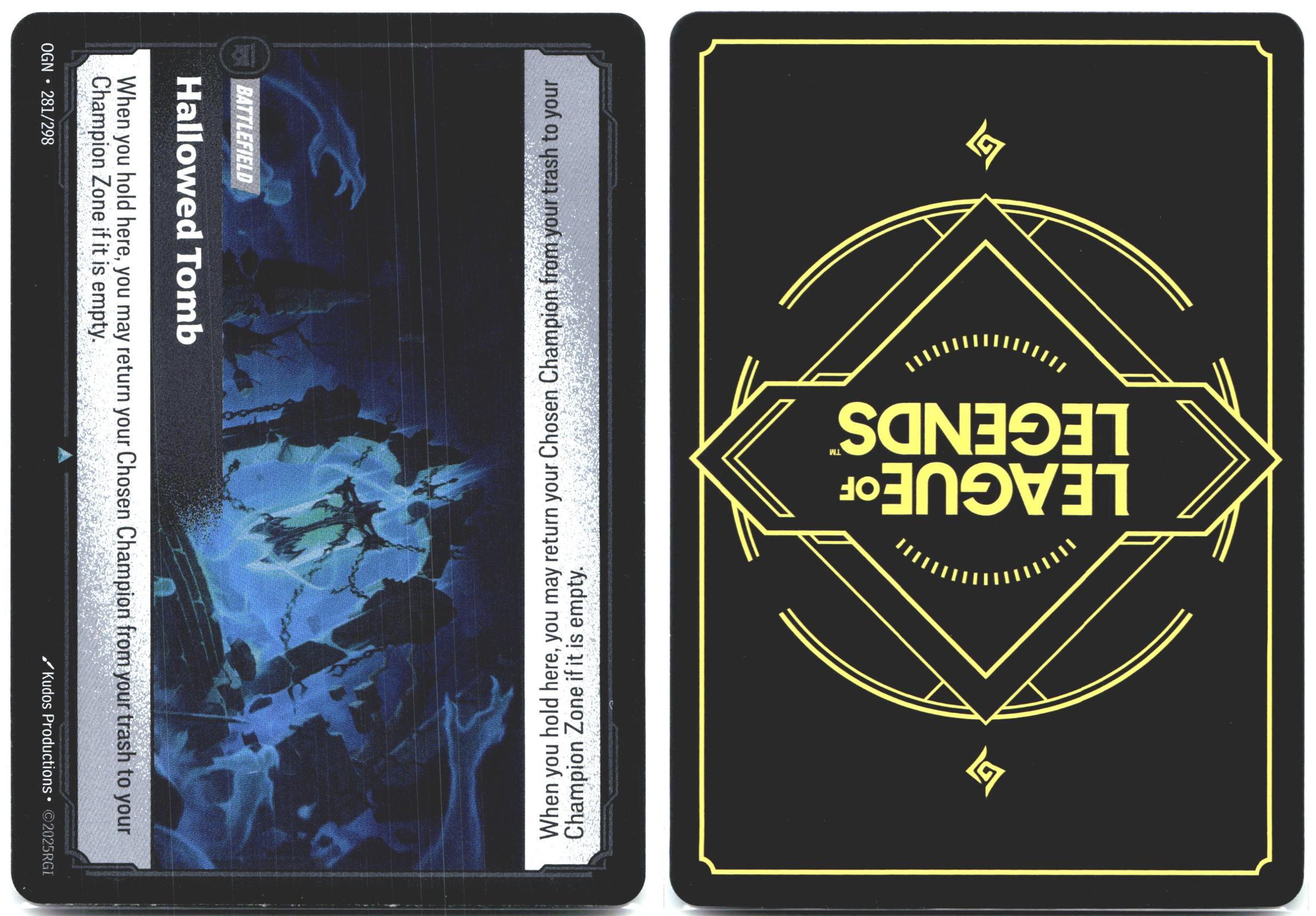 281/298 Hallowed Tomb Foil Origins