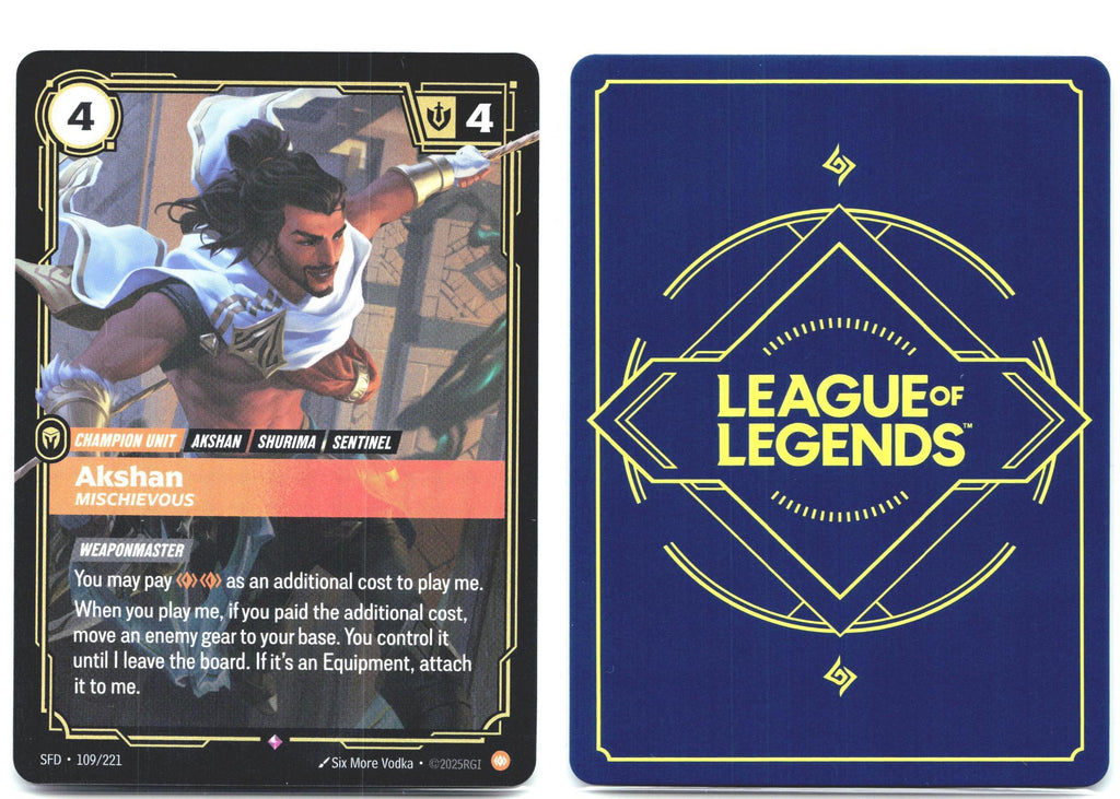 109/221 Akshan - Mischievous Foil Spiritforged