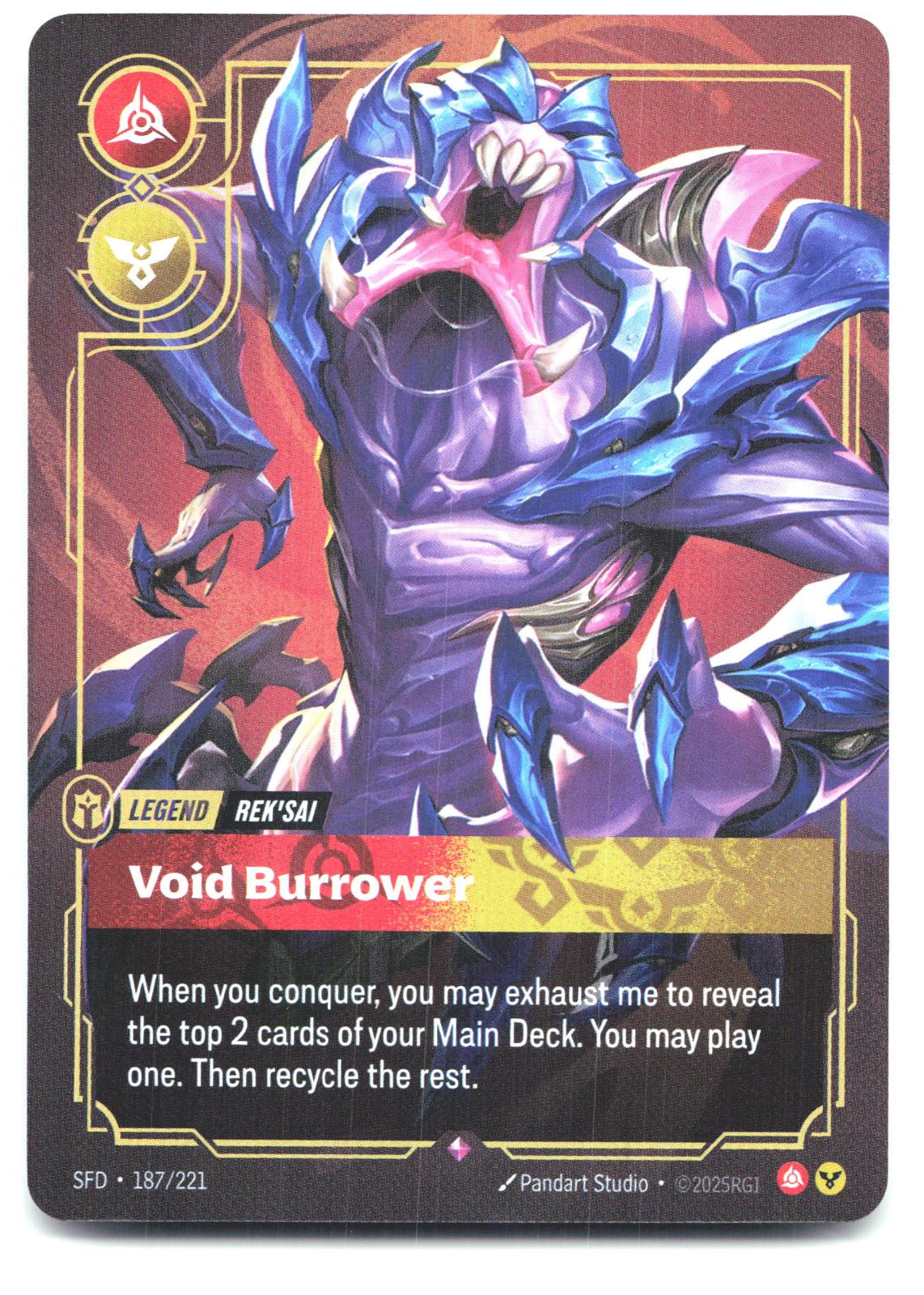 187/221 Rek'sai - Void Burrower Foil Spiritforged