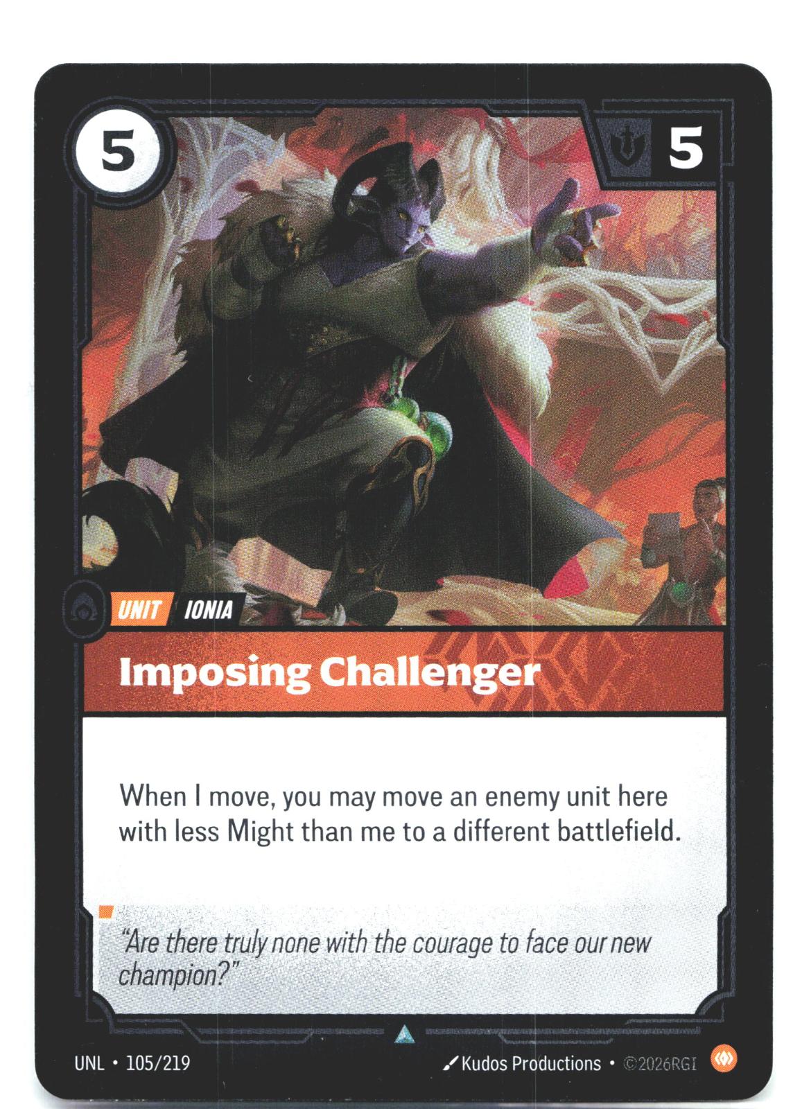 105/219 Imposing Challenger Foil Unleashed