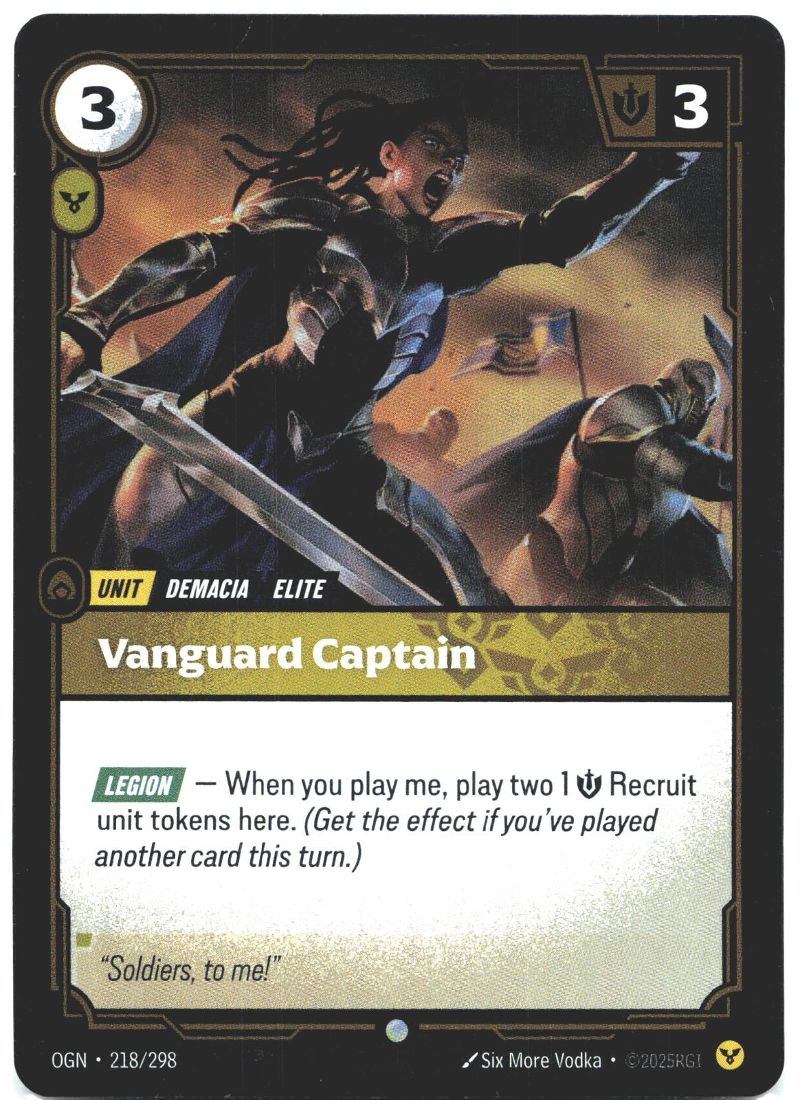 218/298 Vanguard Captain Foil Origins