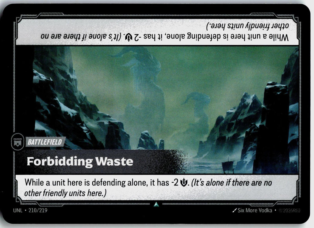 210/219 Forbidding Waste Unleashed