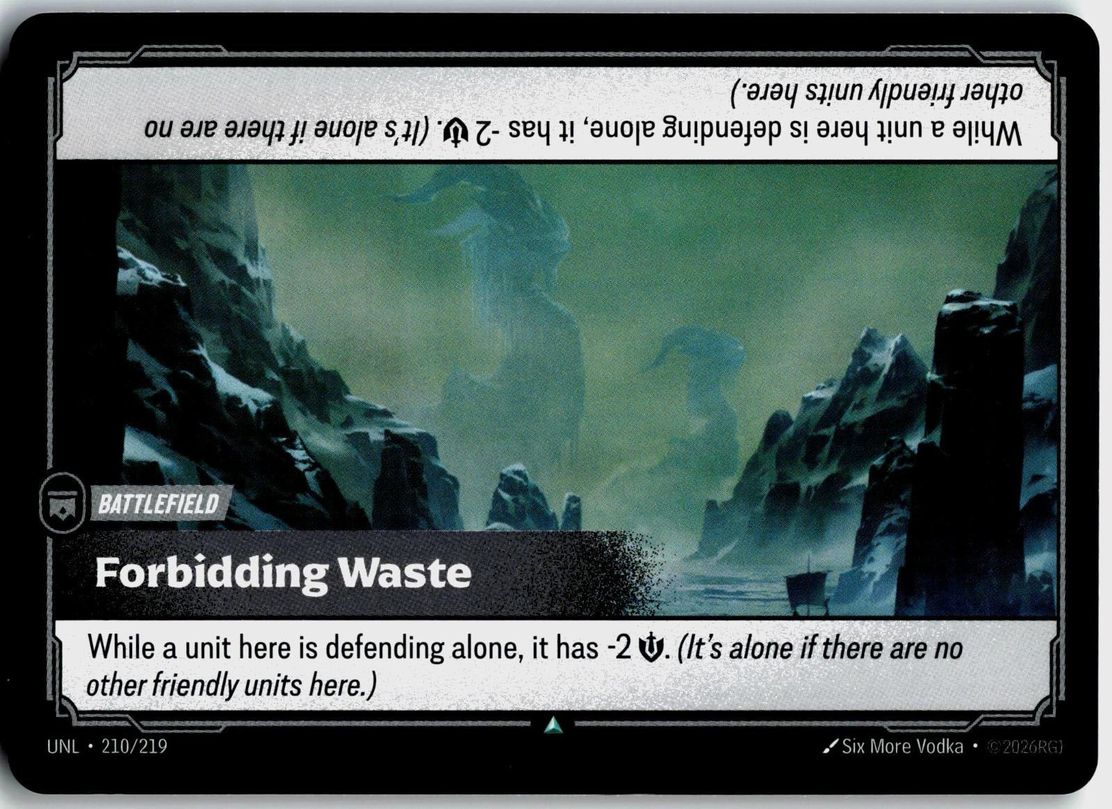 210/219 Forbidding Waste Unleashed