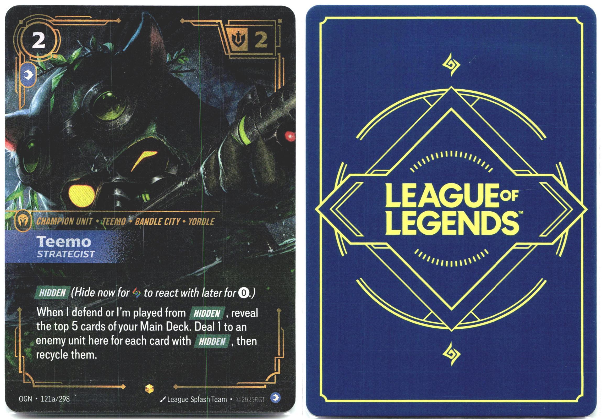 121A/298 Teemo - Strategist (Alternate Art) Foil Origins