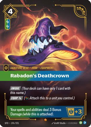 191/221 Rabadon's Deathcrown Foil Spiritforged