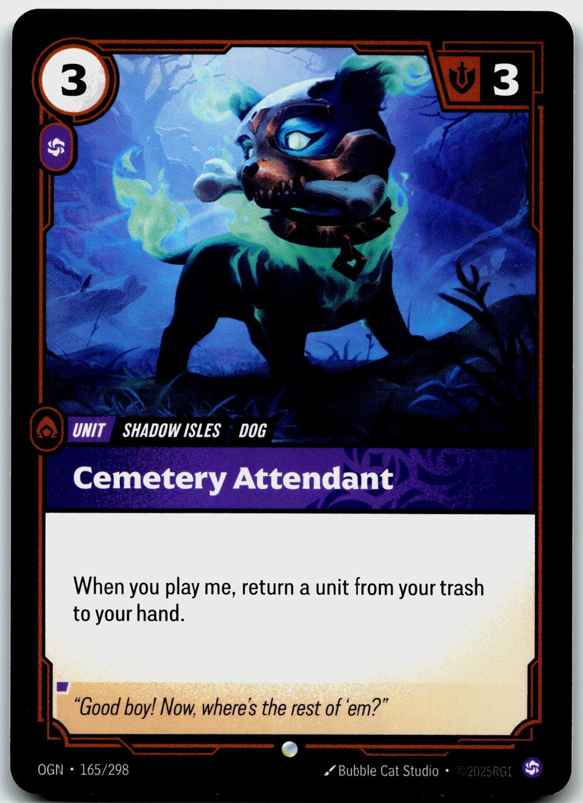 165/298 Cemetery Attendant Origins