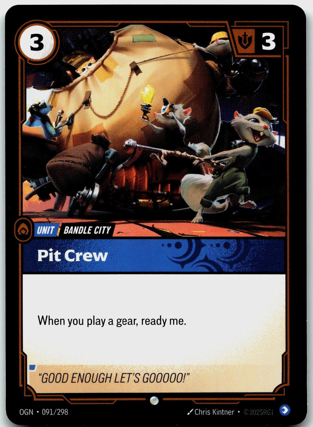 091/298 Pit Crew Origins