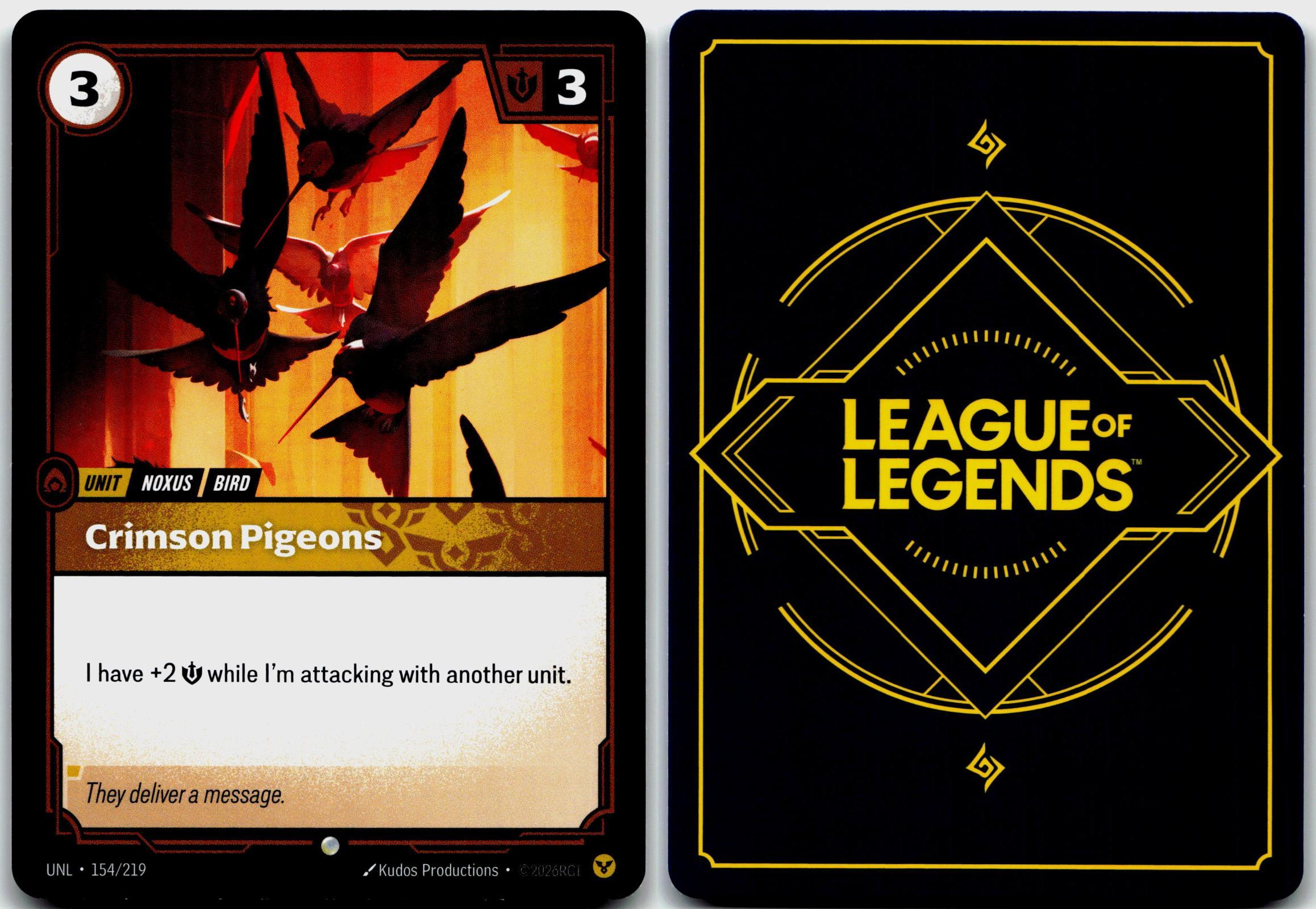 154/219 Crimson Pigeons Unleashed