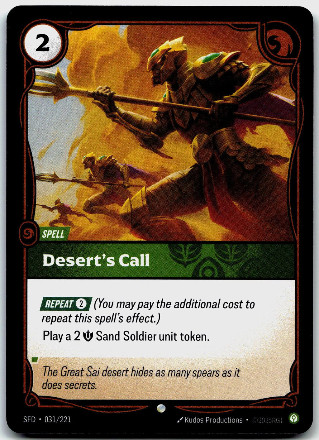 031/221 Desert's Call Spiritforged