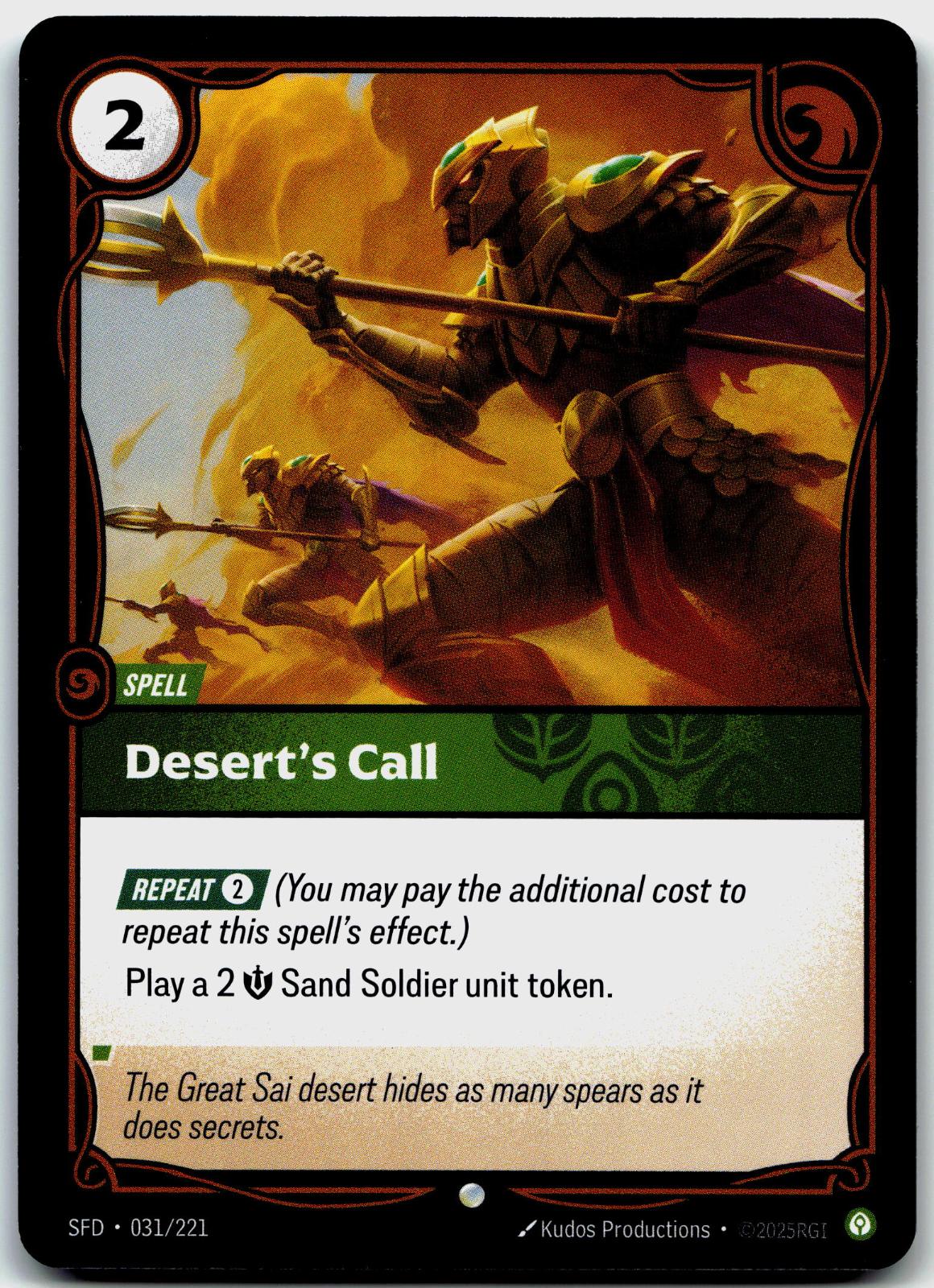 031/221 Desert's Call Spiritforged