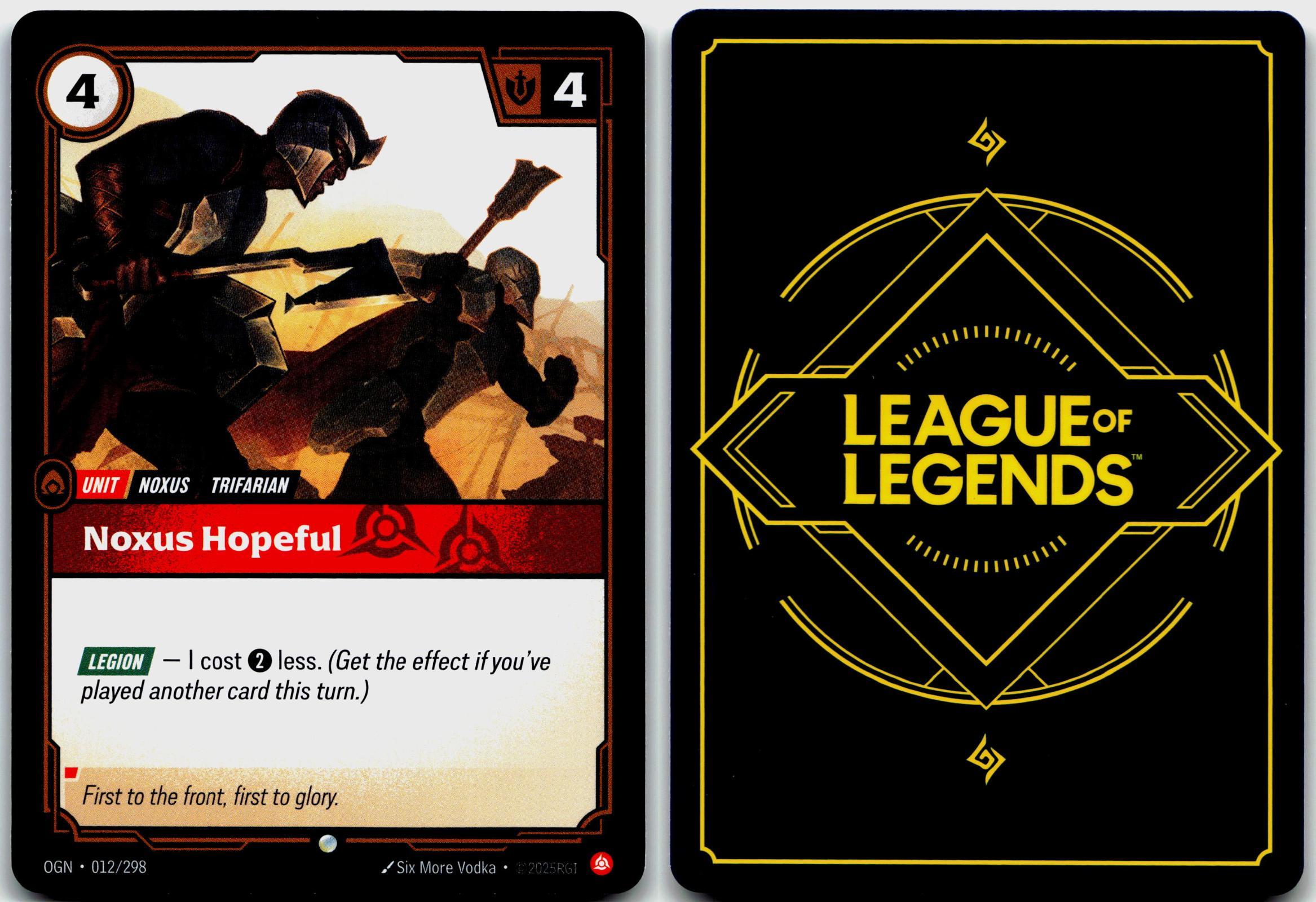 012/298 Noxus Hopeful Origins