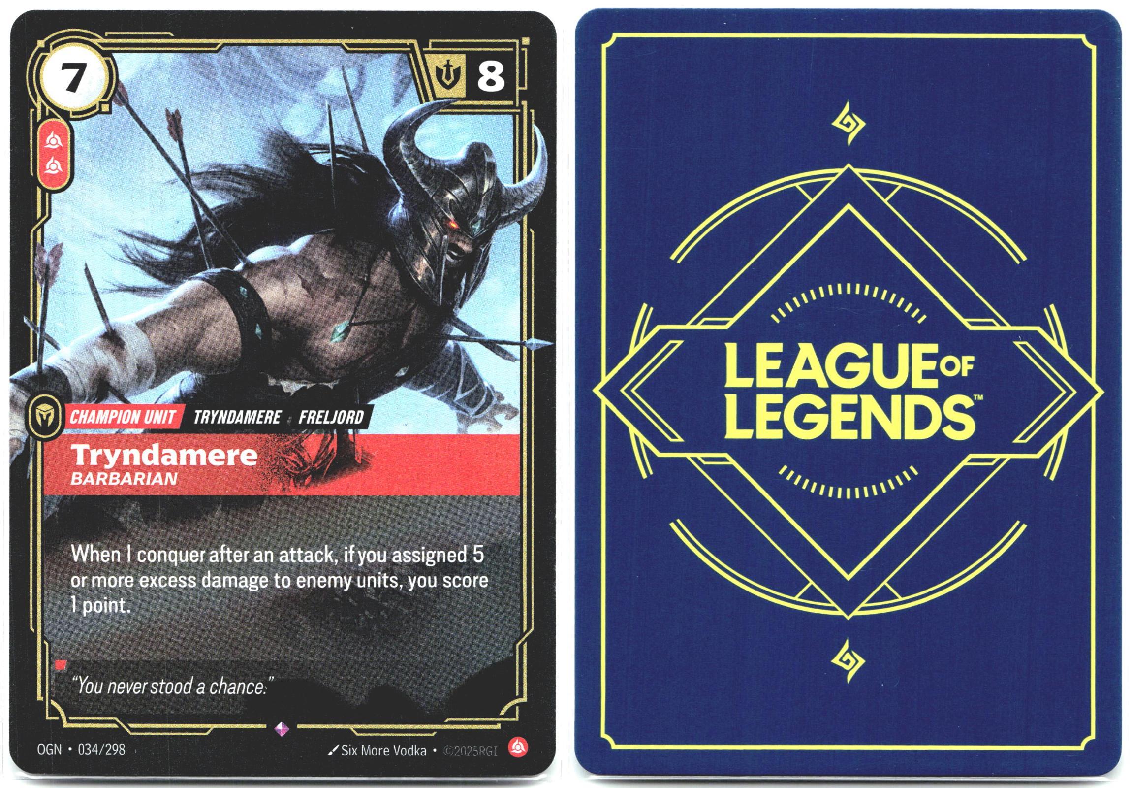 034/298 Tryndamere - Barbarian Foil Origins