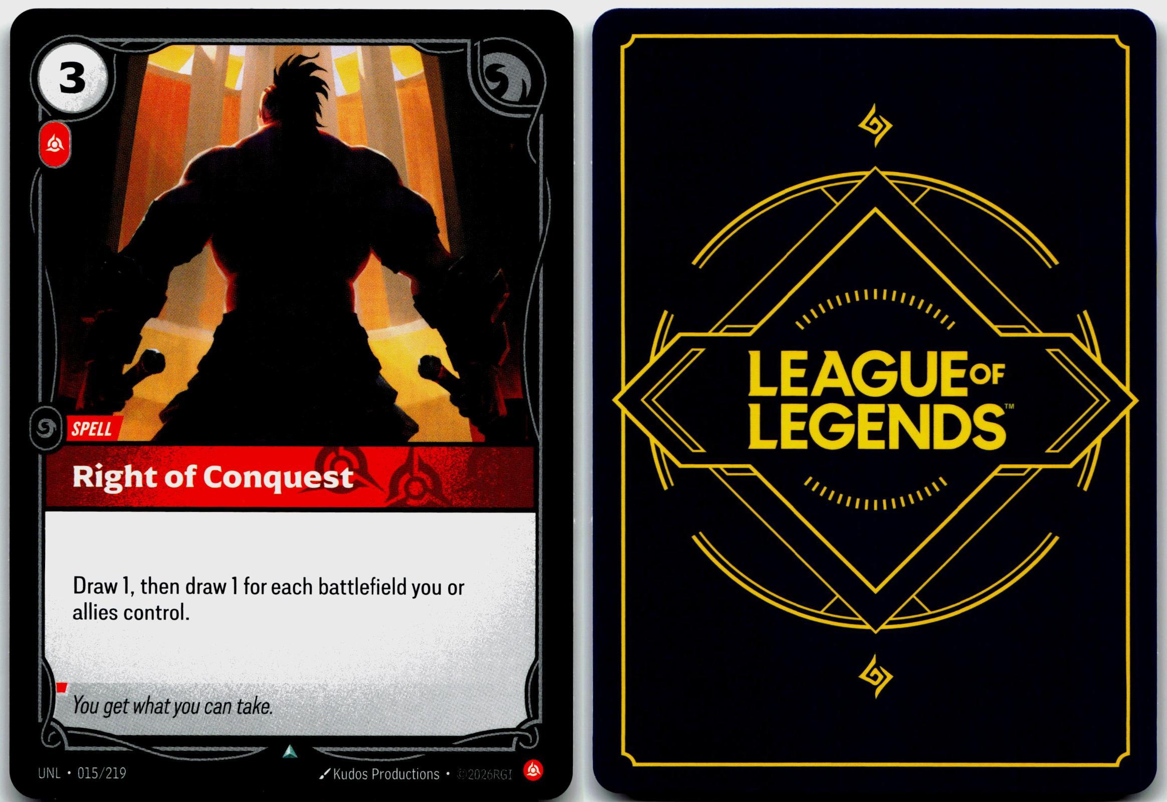 015/219 Right of Conquest Unleashed