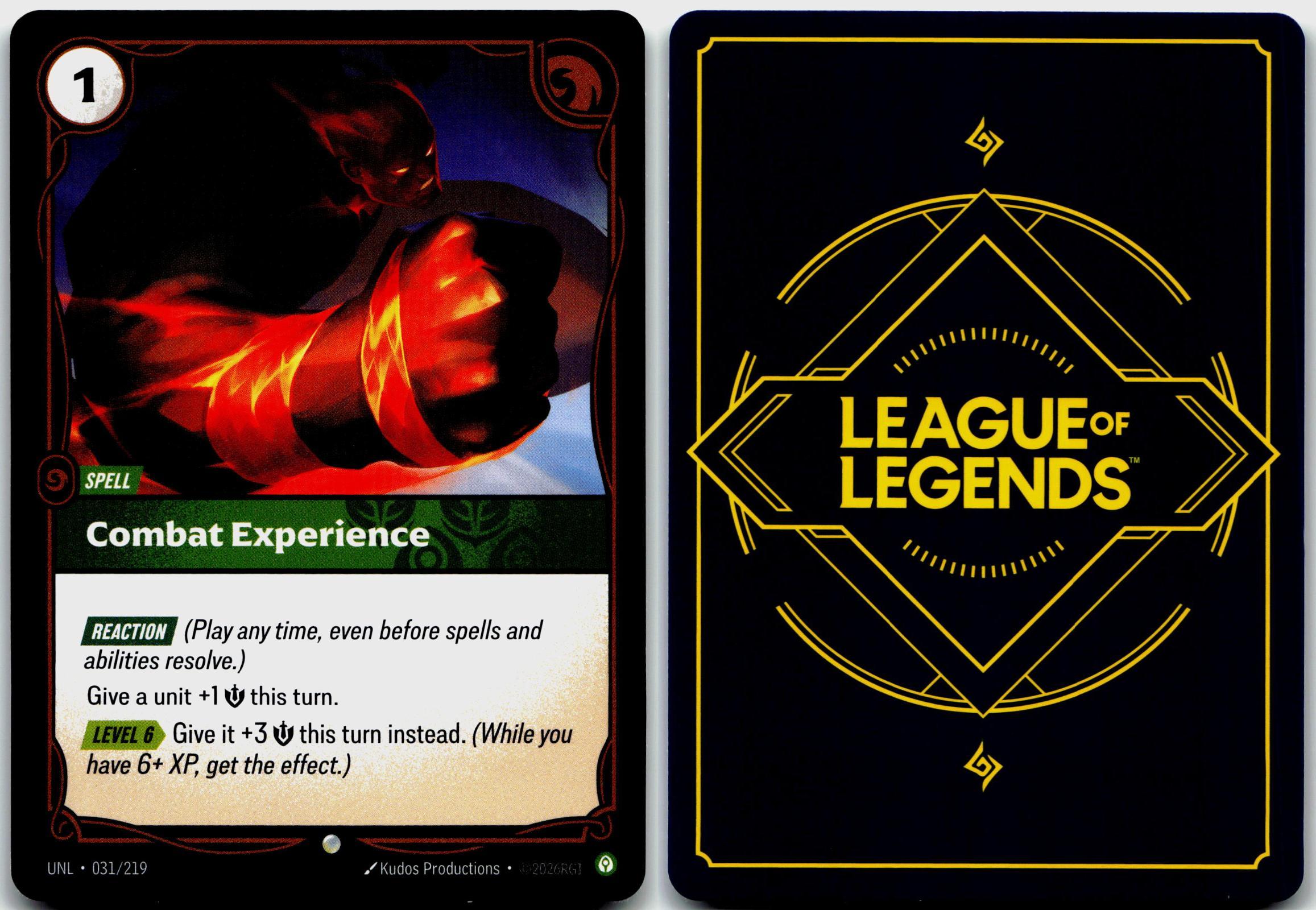 031/219 Combat Experience Unleashed