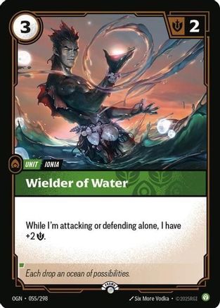 055/298 Wielder of Water Foil Riftbound Organized Play Promotional Cards