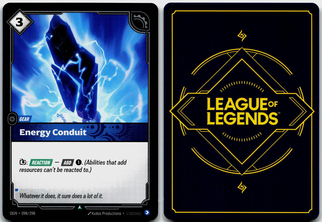 098/298 Energy Conduit Origins