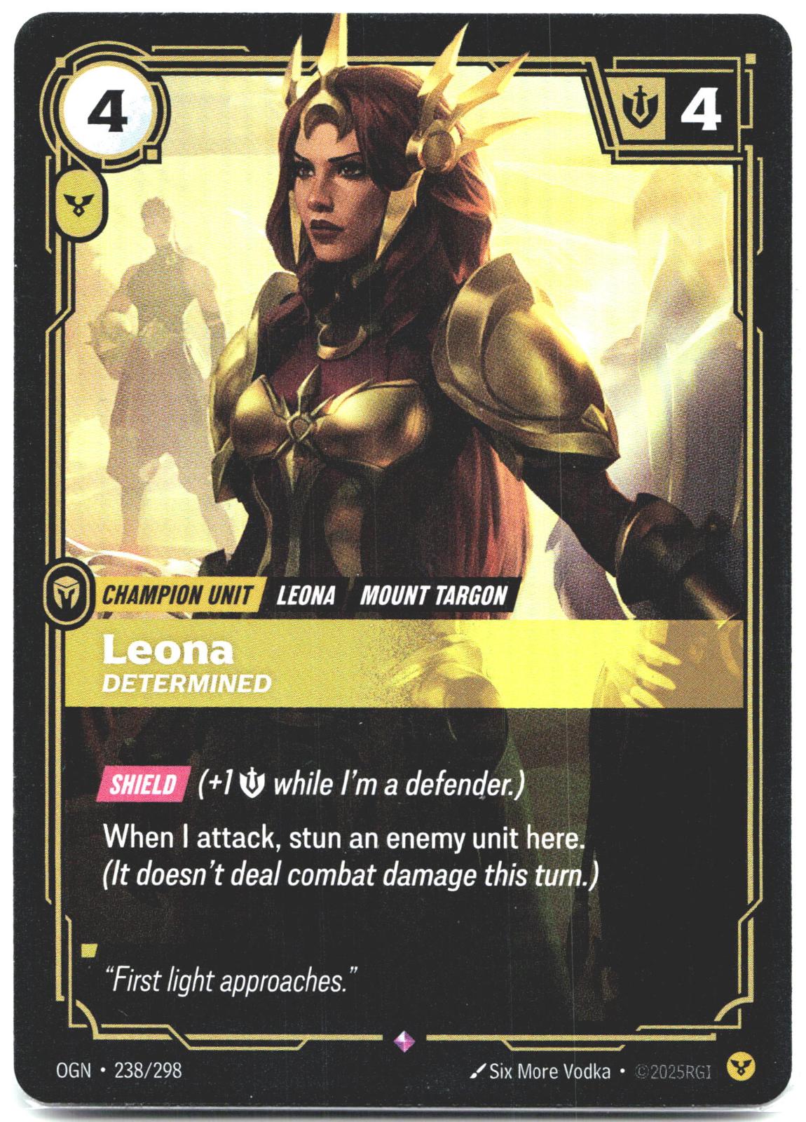 238/298 Leona - Determined Foil Origins