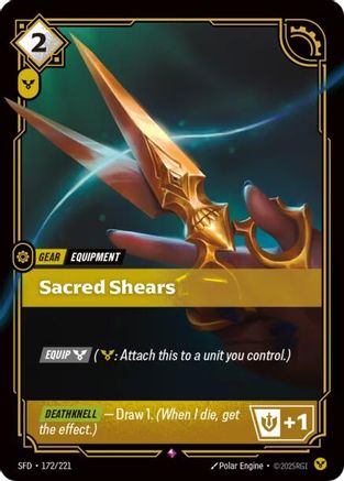 172/221 Sacred Shears Foil Spiritforged