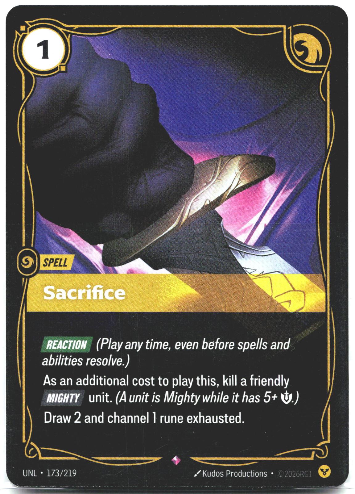 173/219 Sacrifice Foil Unleashed