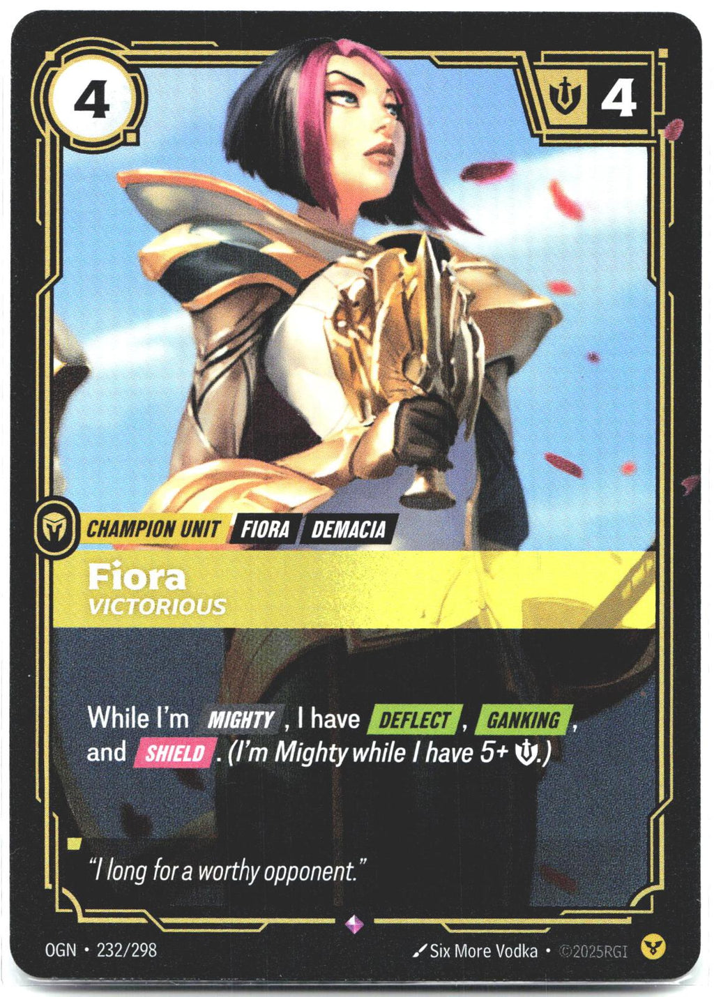 232/298 Fiora - Victorious Foil Origins