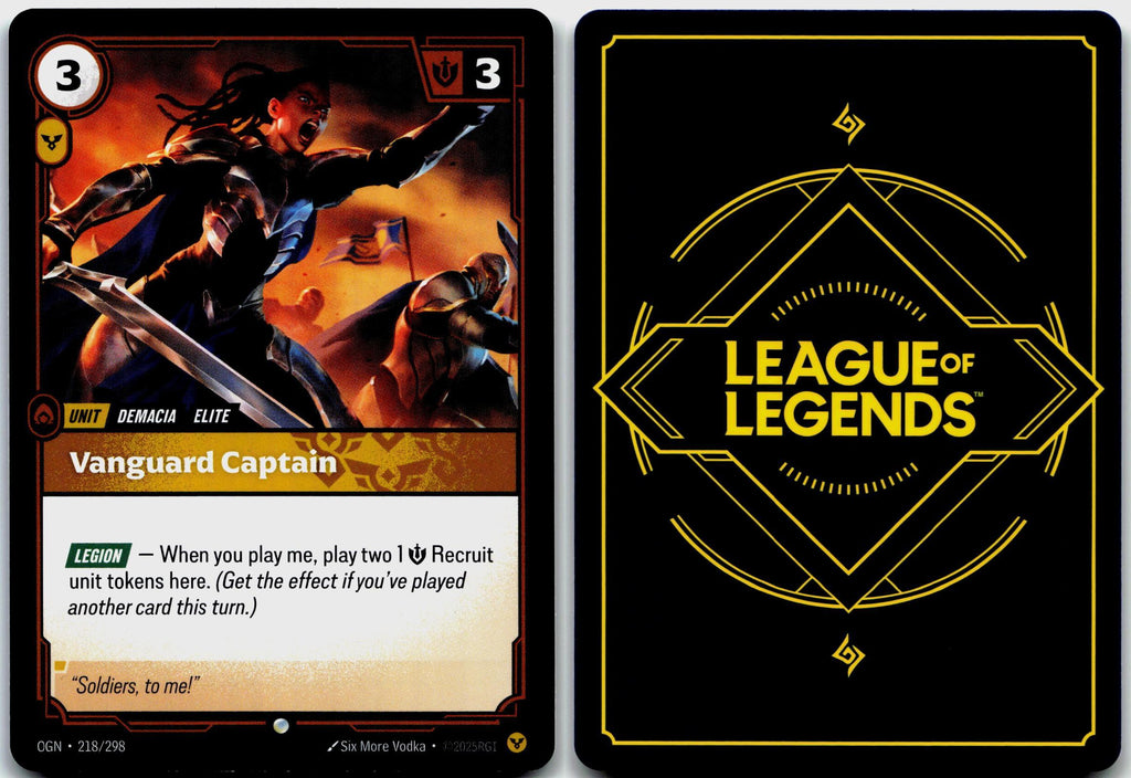 218/298 Vanguard Captain Origins