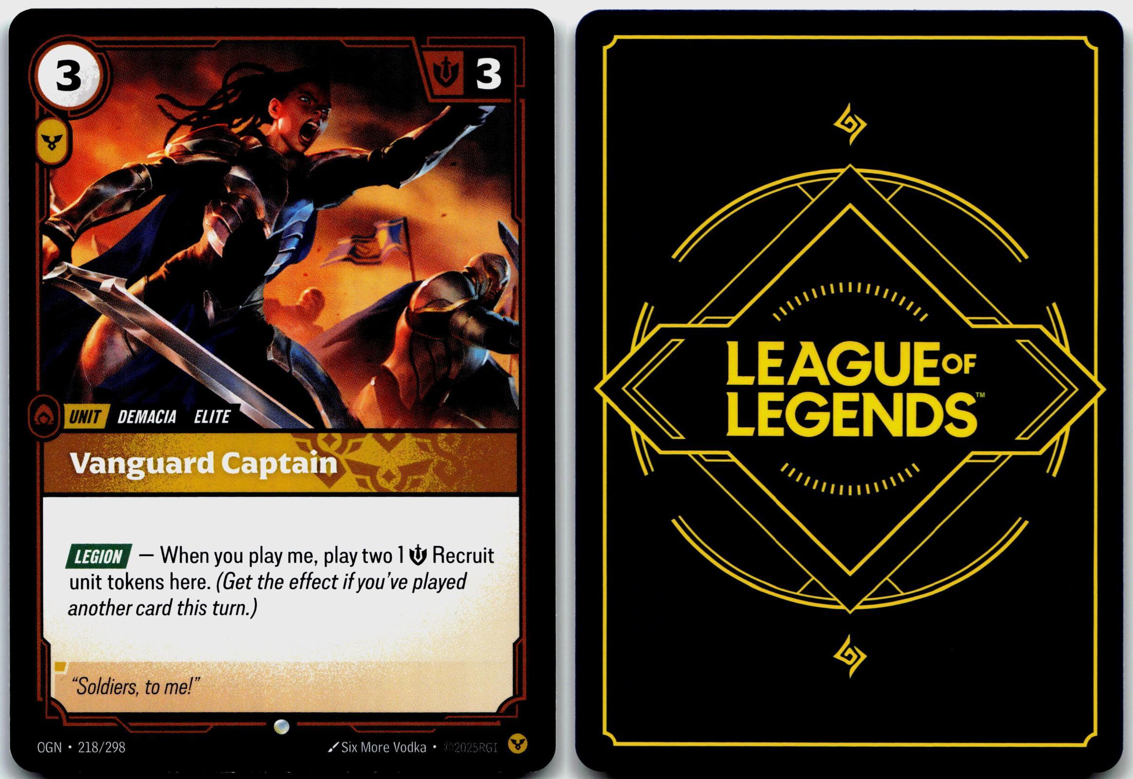 218/298 Vanguard Captain Origins