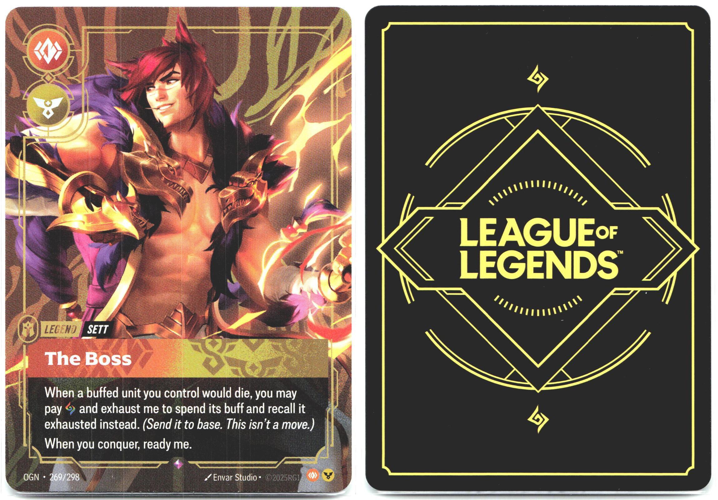 269/298 Sett - The Boss Foil Origins