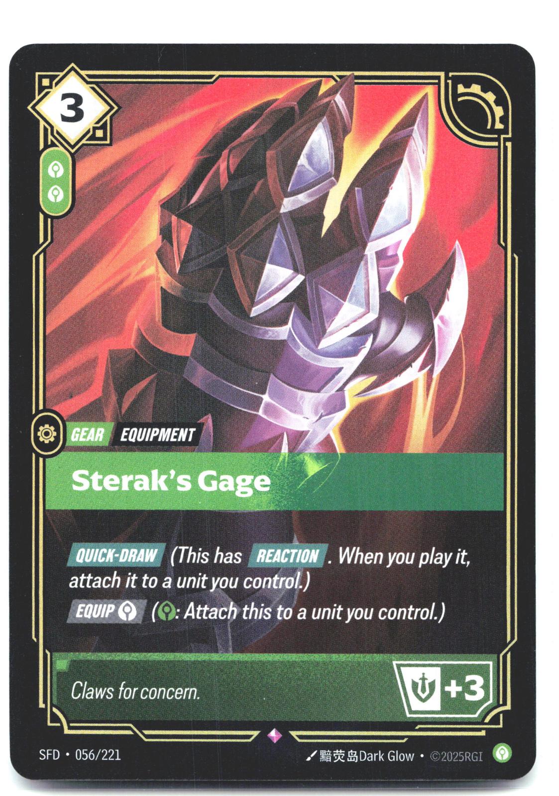 056/221 Sterak's Gage Foil Spiritforged