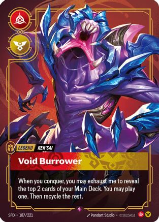 187/221 Rek'sai - Void Burrower Foil Spiritforged