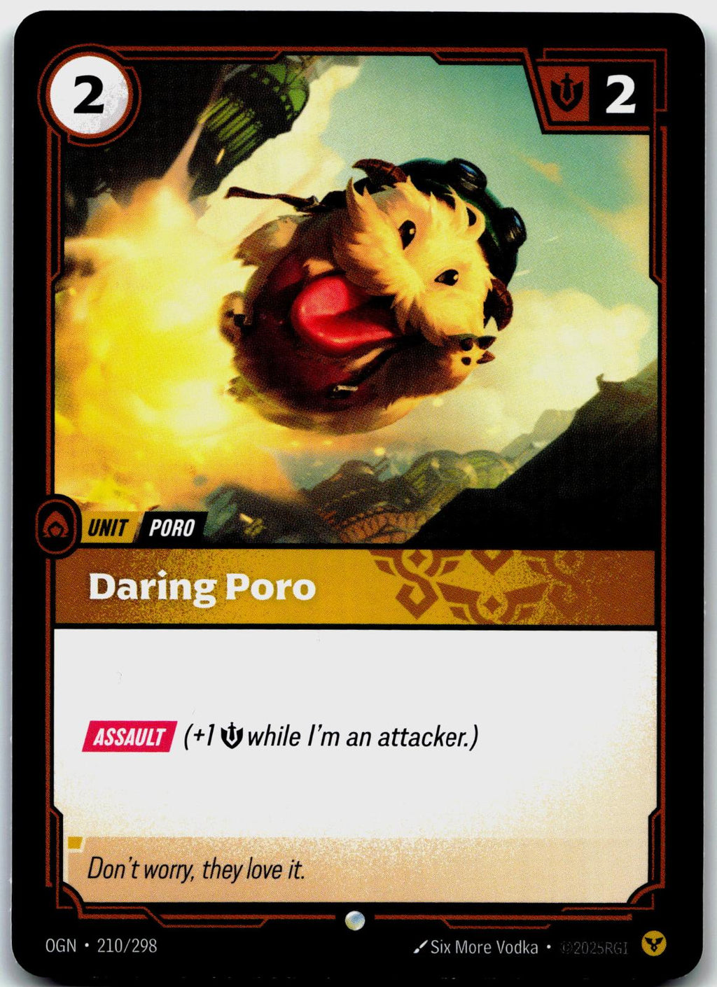 210/298 Daring Poro Foil Riftbound Organized Play Promotional Cards