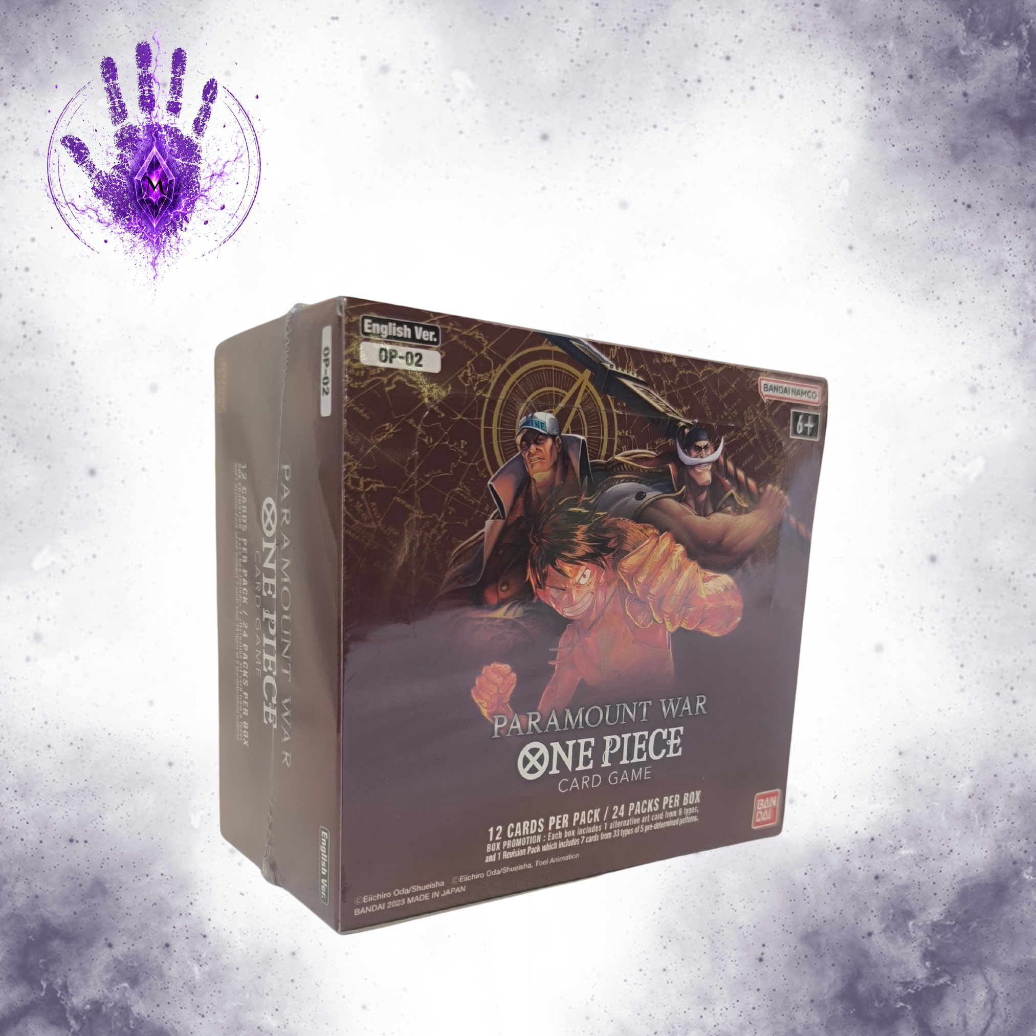 One Piece OP02 Paramount War (Red Bottom) Booster Display