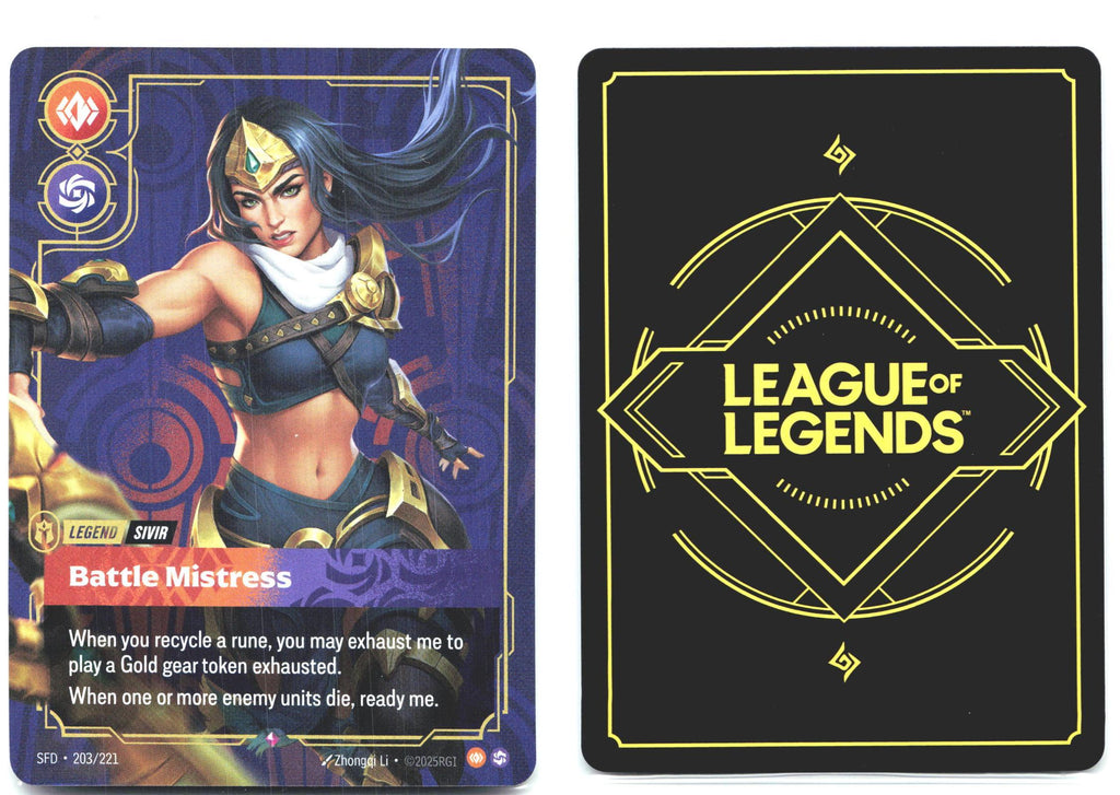 203/221 Sivir - Battle Mistress Foil Spiritforged