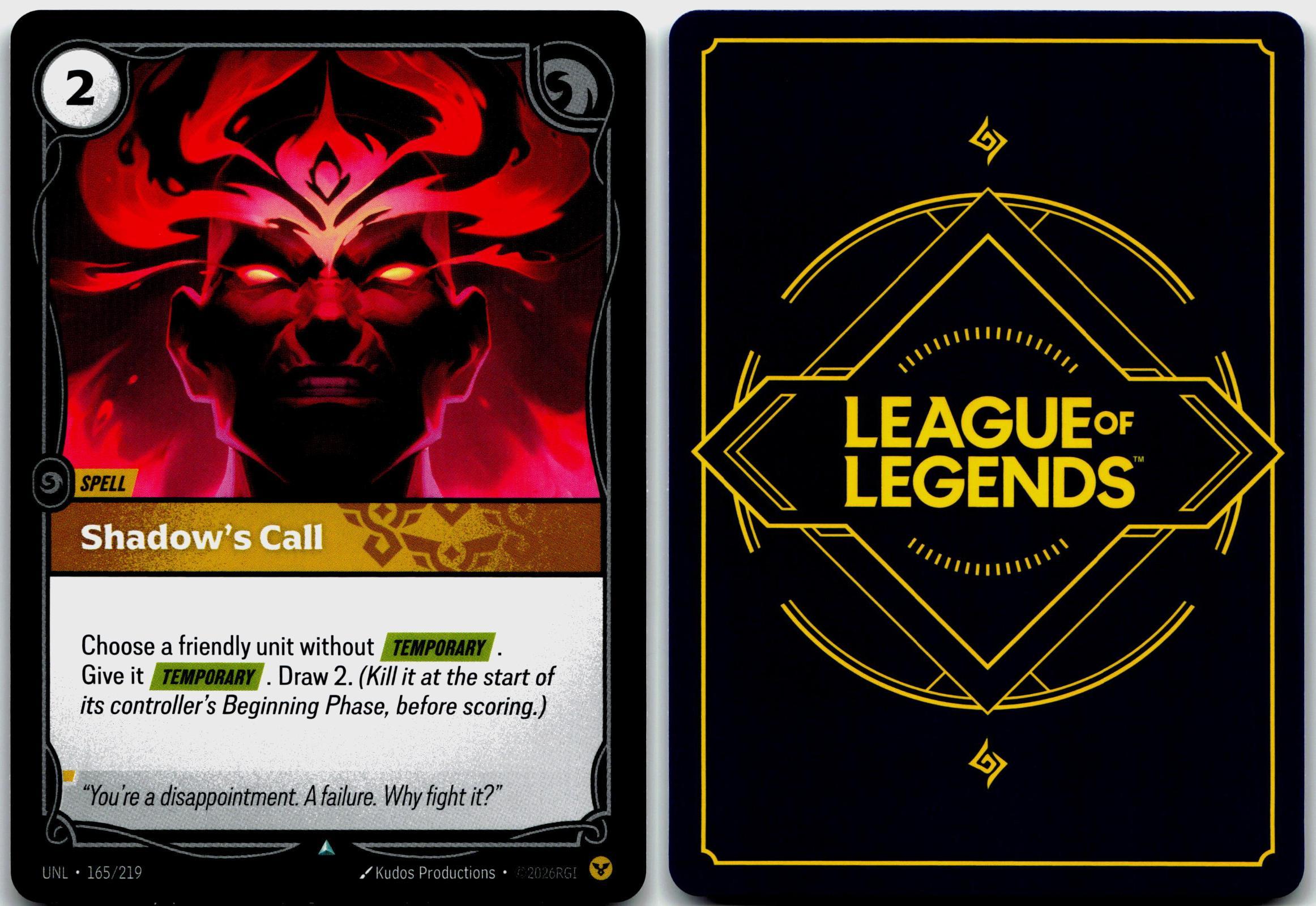 165/219 Shadow's Call Unleashed