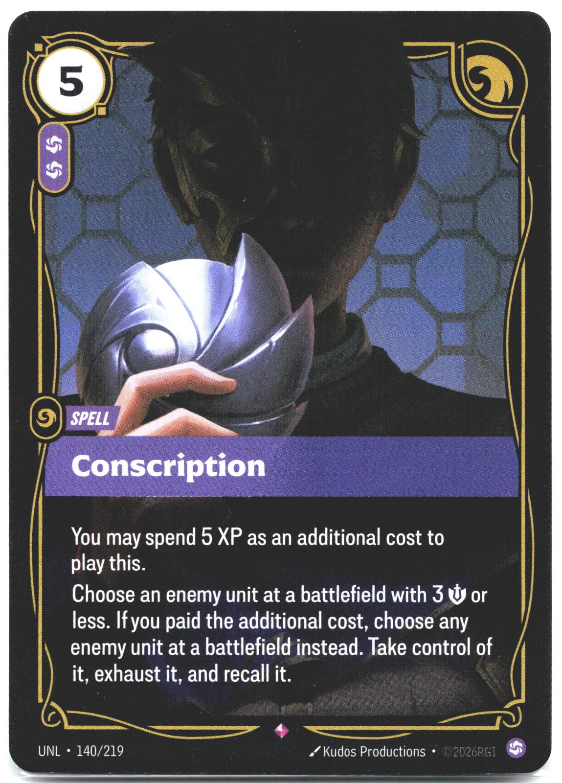 140/219 Conscription Foil Unleashed