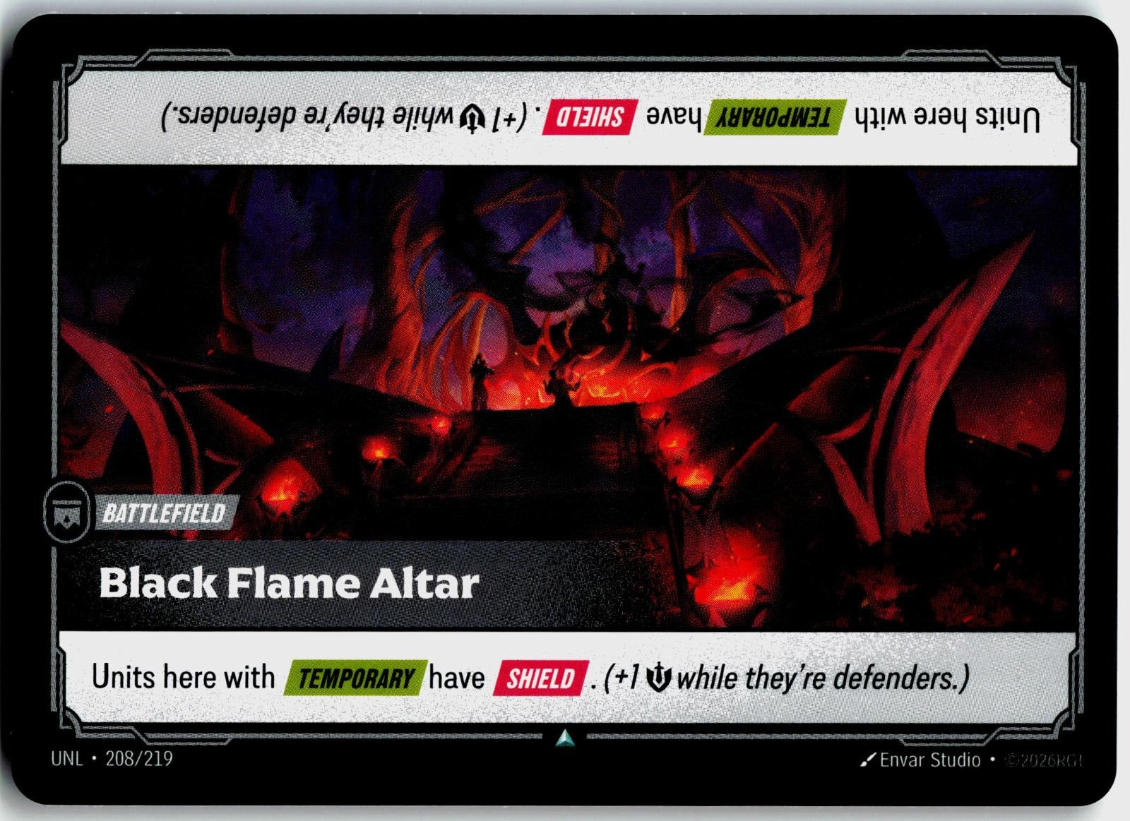 208/219 Black Flame Altar Unleashed
