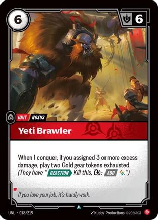 018/219 Yeti Brawler Unleashed