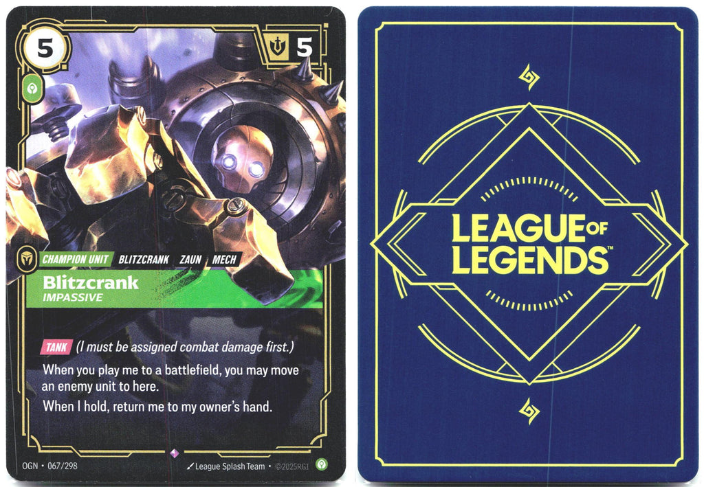067/298 Blitzcrank - Impassive Foil Origins