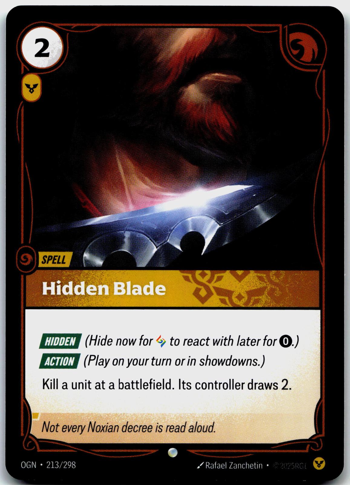 213/298 Hidden Blade Origins