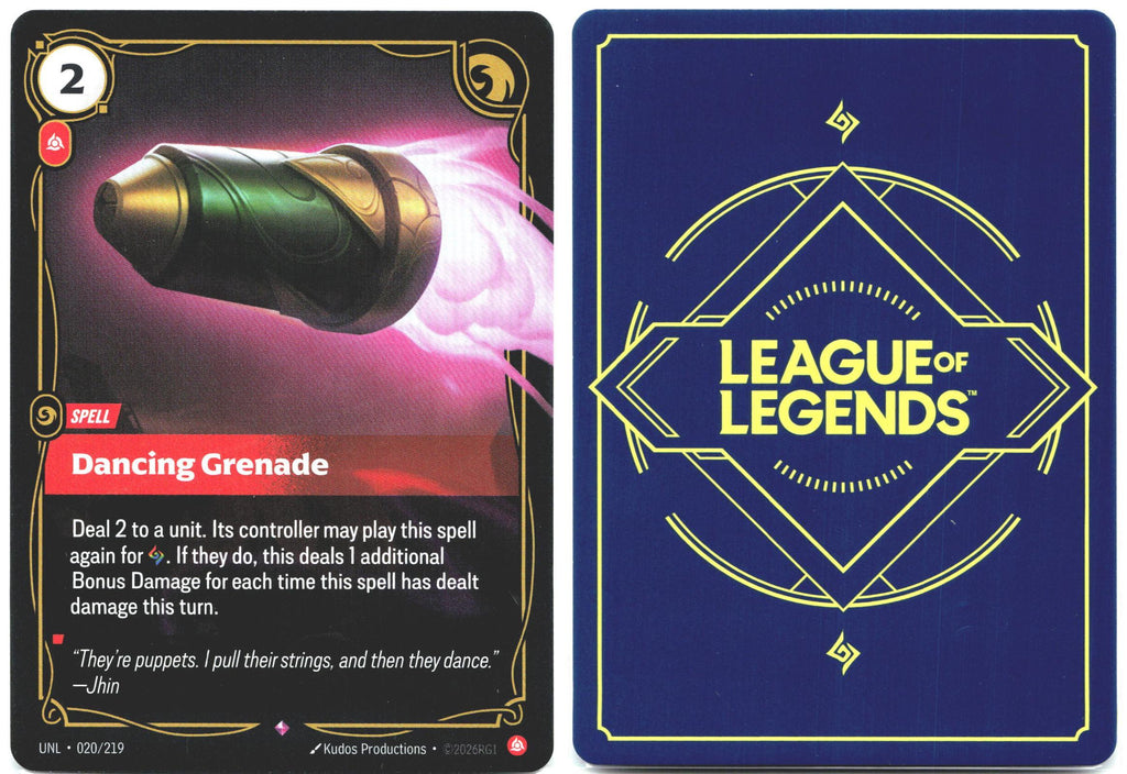 020/219 Dancing Grenade Foil Unleashed