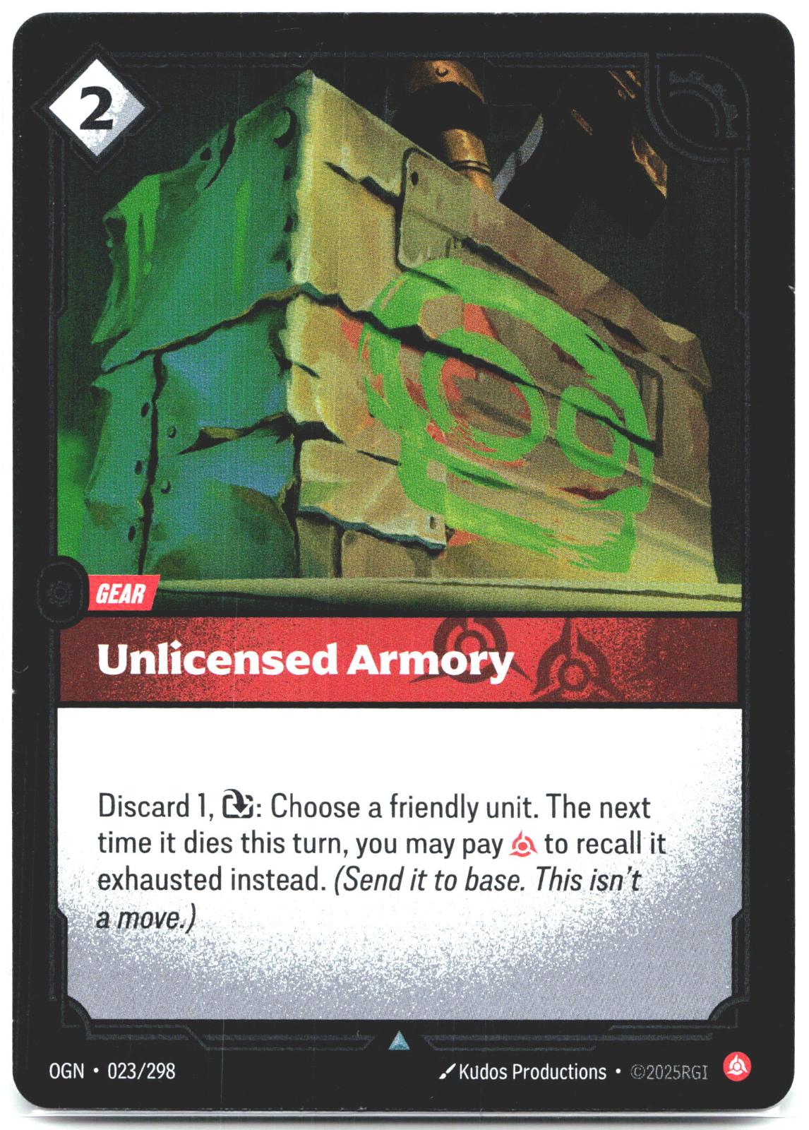 023/298 Unlicensed Armory Foil Origins