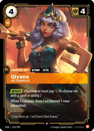 155/298 Qiyana - Victorious Foil Origins