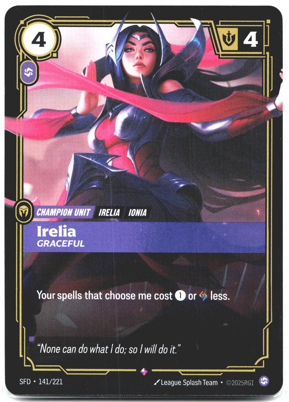 141/221 Irelia - Graceful Foil Spiritforged