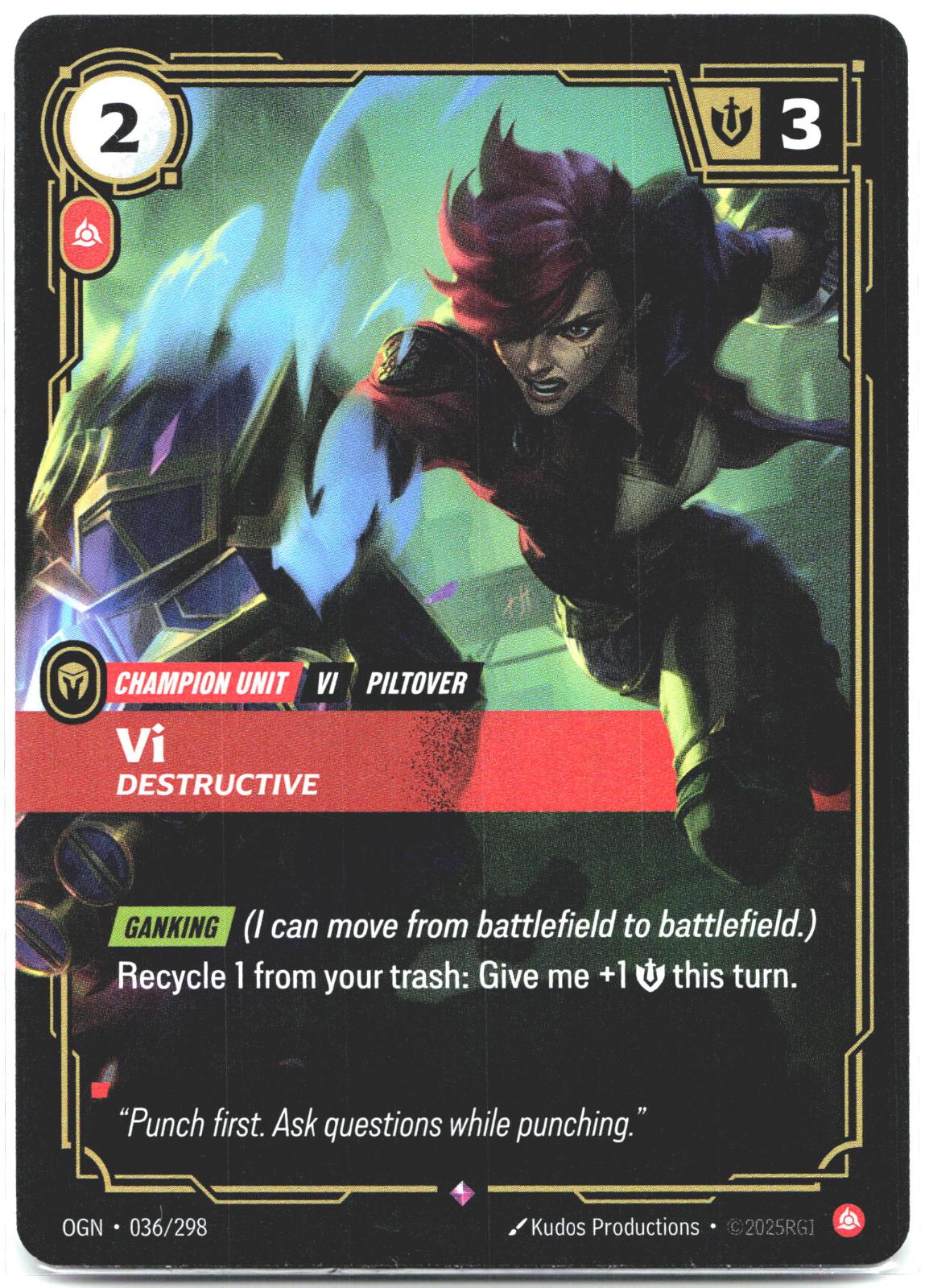 036/298 Vi - Destructive Foil Origins