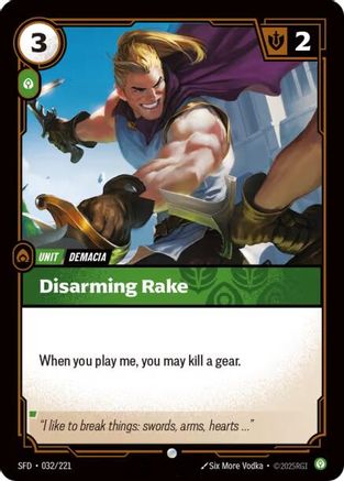 032/221 Disarming Rake Spiritforged