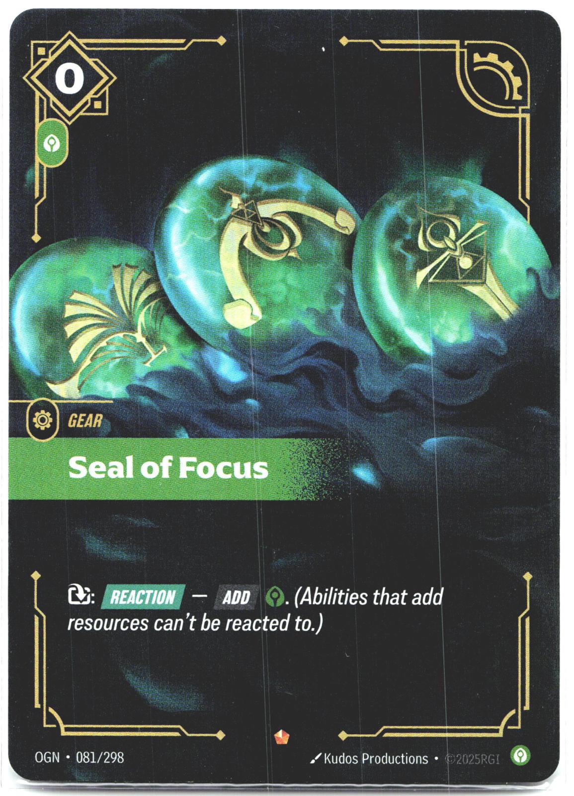 081/298 Seal of Focus Foil Origins