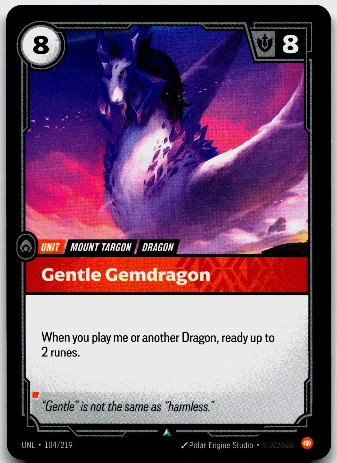 104/219 Gentle Gemdragon Unleashed