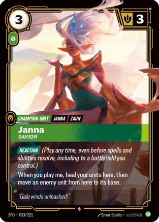 053/221 Janna - Savior Foil Spiritforged