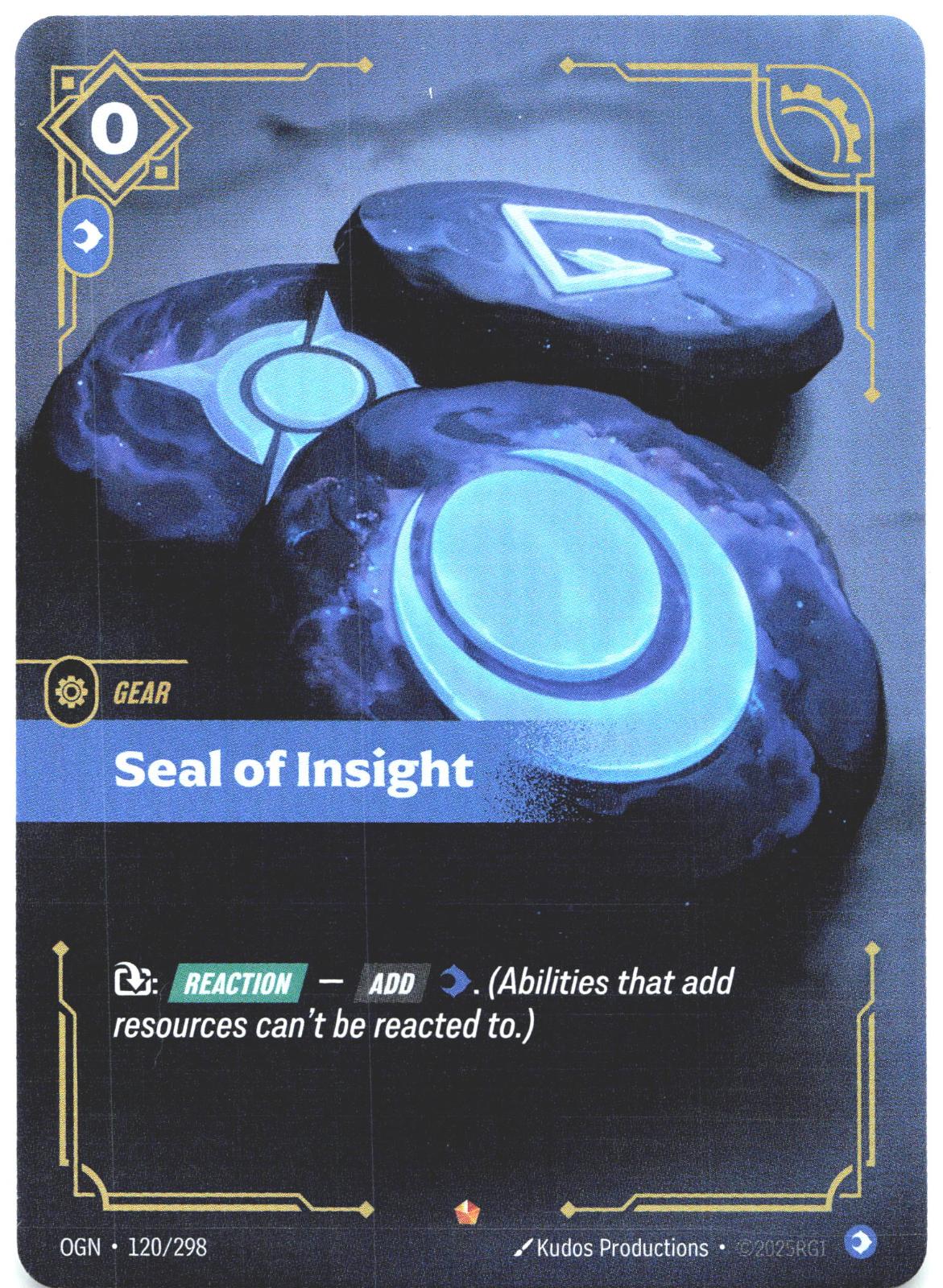 120/298 Seal of Insight Foil Origins