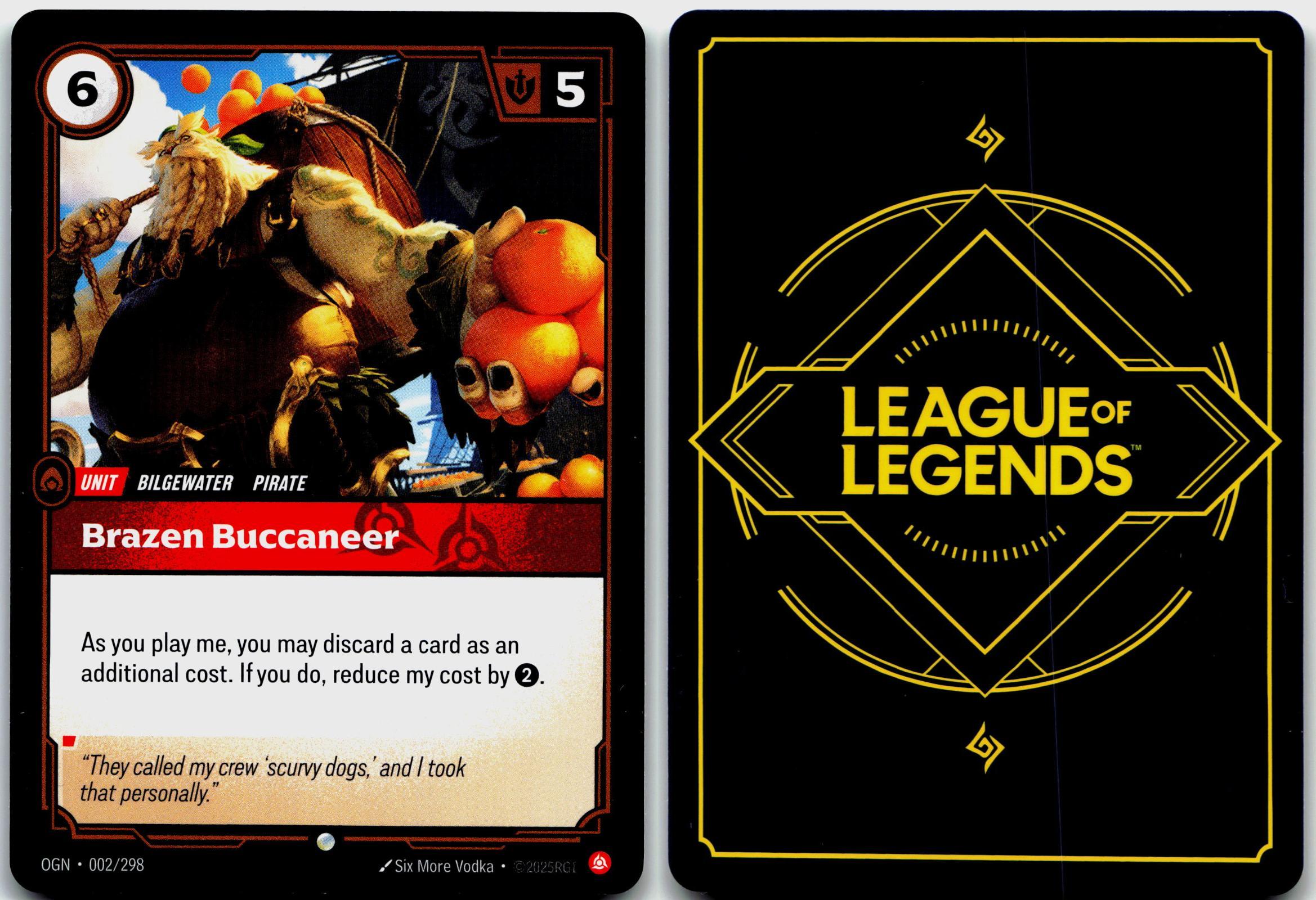 002/298 Brazen Buccaneer Origins